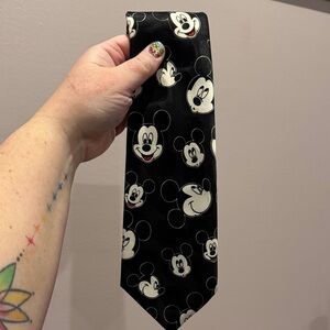 Mickey Unlimited Black Cartoon Tie